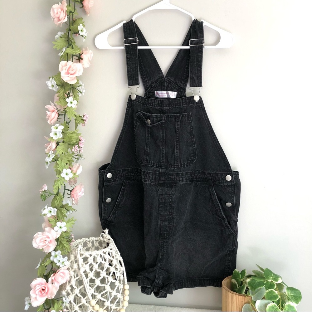 🌸No Boundaries Black Denim Overalls